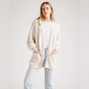 American eagle super soft cream open front cardigan sweater
